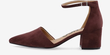 Bianco Czółenka 'DIVIVED' w kolorze brązowy: przód