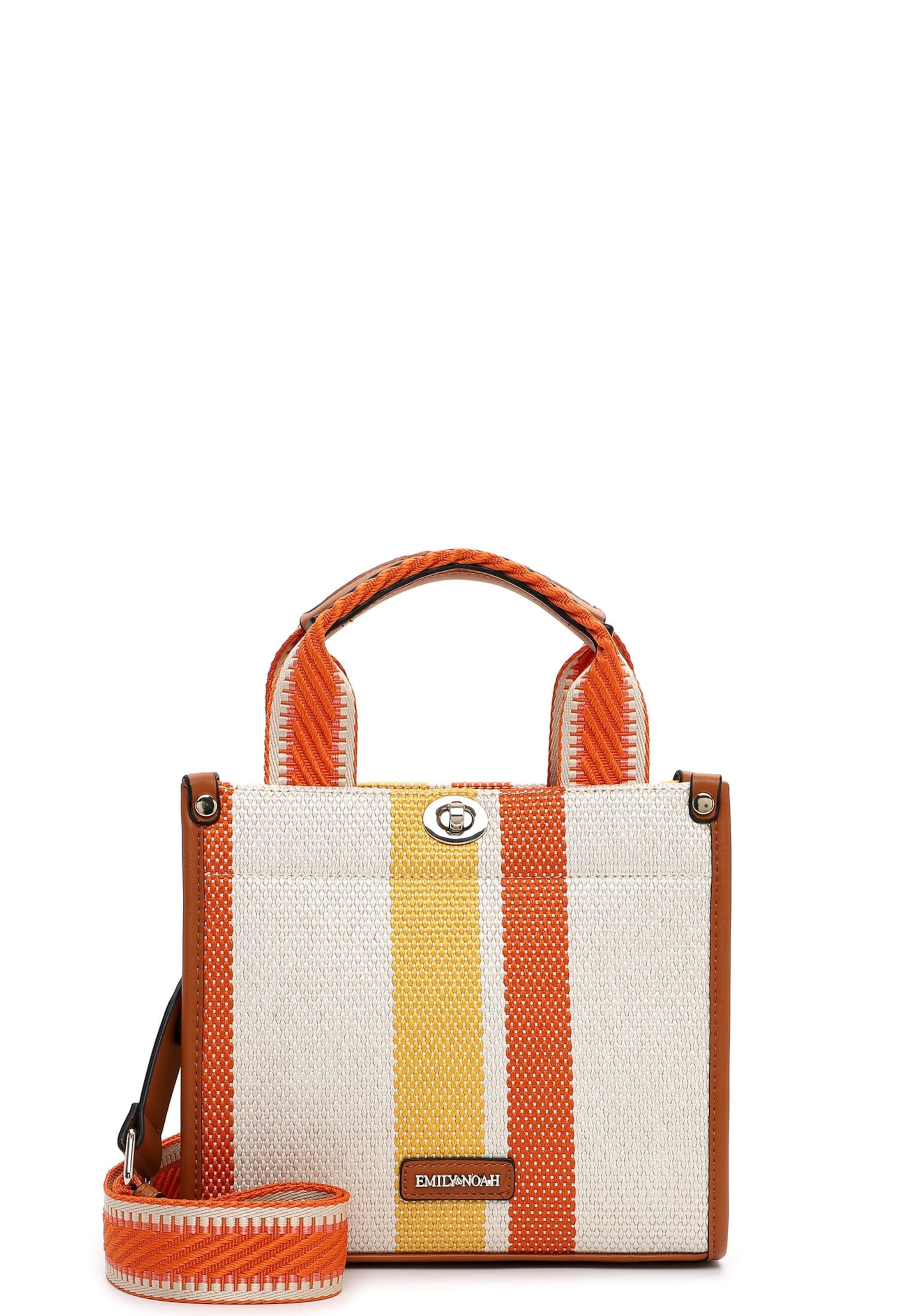 Cabas 'Jasmin' Emily & Noah en orange : devant