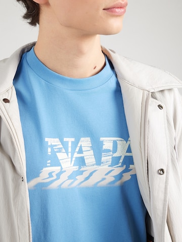 Tricou 'S-LODESTAR' de la NAPAPIJRI pe albastru