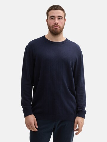 TOM TAILOR Men + Pullover in Blau: Vorderseite