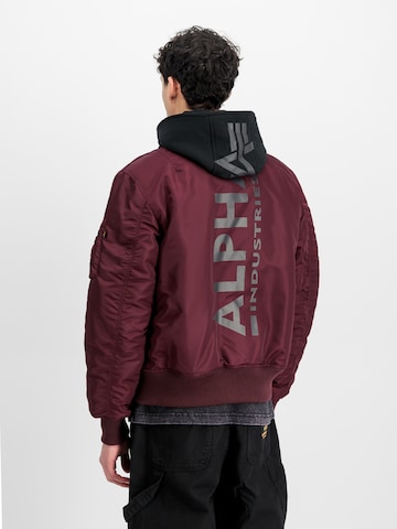 ALPHA INDUSTRIES Téli dzseki 'MA-1 Zip Hood' - piros