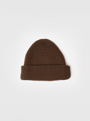 Maru + Bo Mütze 'KNITTED FISHERMAN CAP'‌ in Braun: Vorderseite