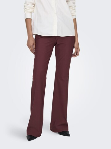 évasé Pantalon 'ONLTravel' ONLY en rouge : devant