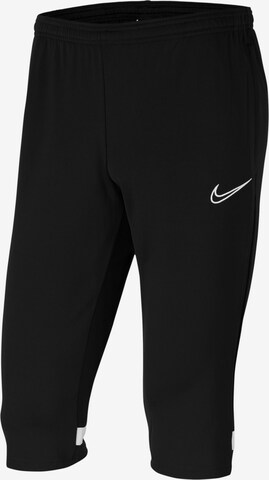 NIKE Skinny Workout Pants in Black: front