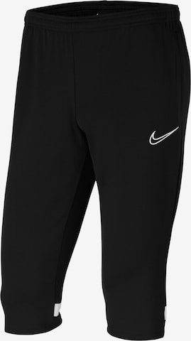 NIKE Skinny Workout Pants in Black: front