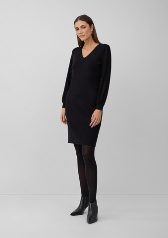 Robes en maille s.Oliver BLACK LABEL en noir : devant