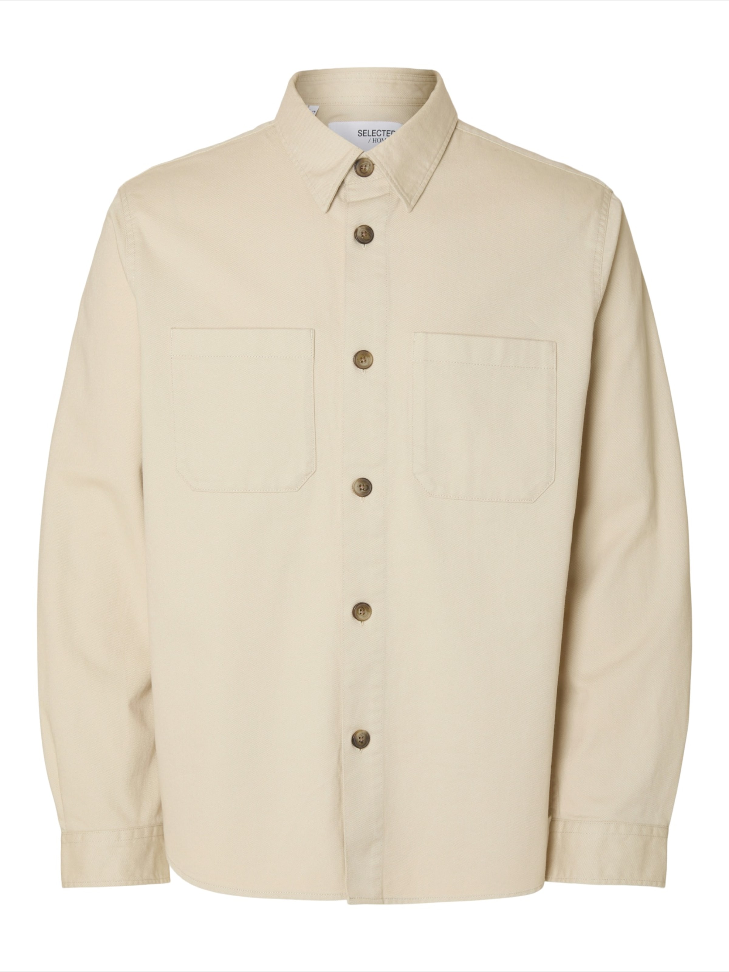 Regular fit Camicia &#x27;SLHTRAVIS&#x27; di SELECTED in beige: frontale