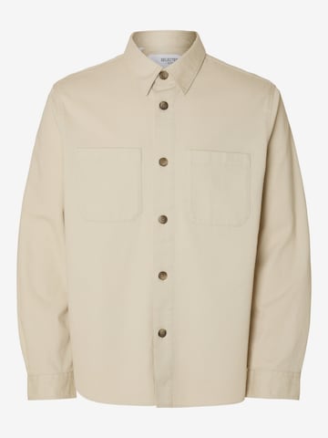 SELECTEDRegular Fit Košulja 'SLHTRAVIS' - bež boja: prednji dio