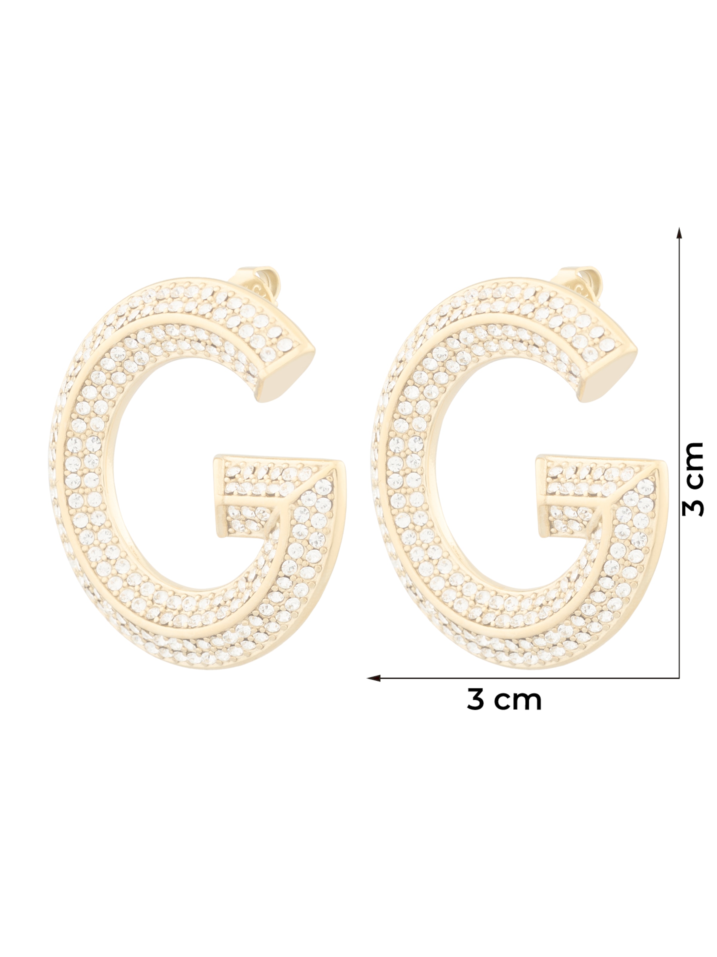 GUESS - Pendientes en oro