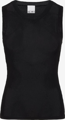 ICHI - Top de malha 'IHDelany' em preto: frente
