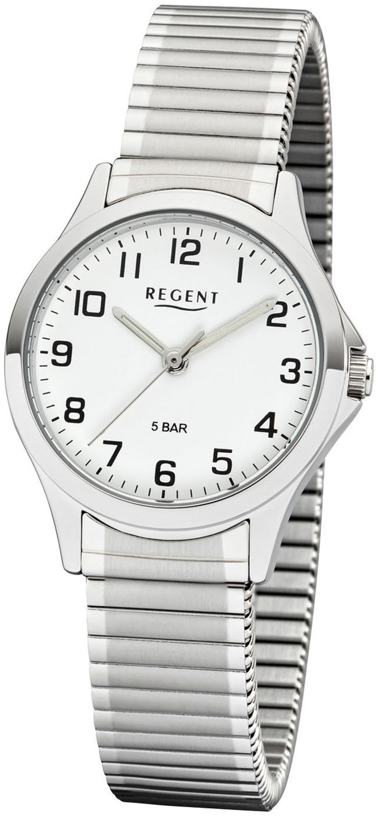 REGENT Analog Watch in Silver: front