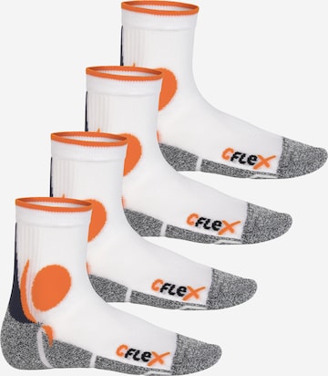 cflex Sportsocken in Orange: Vorderseite