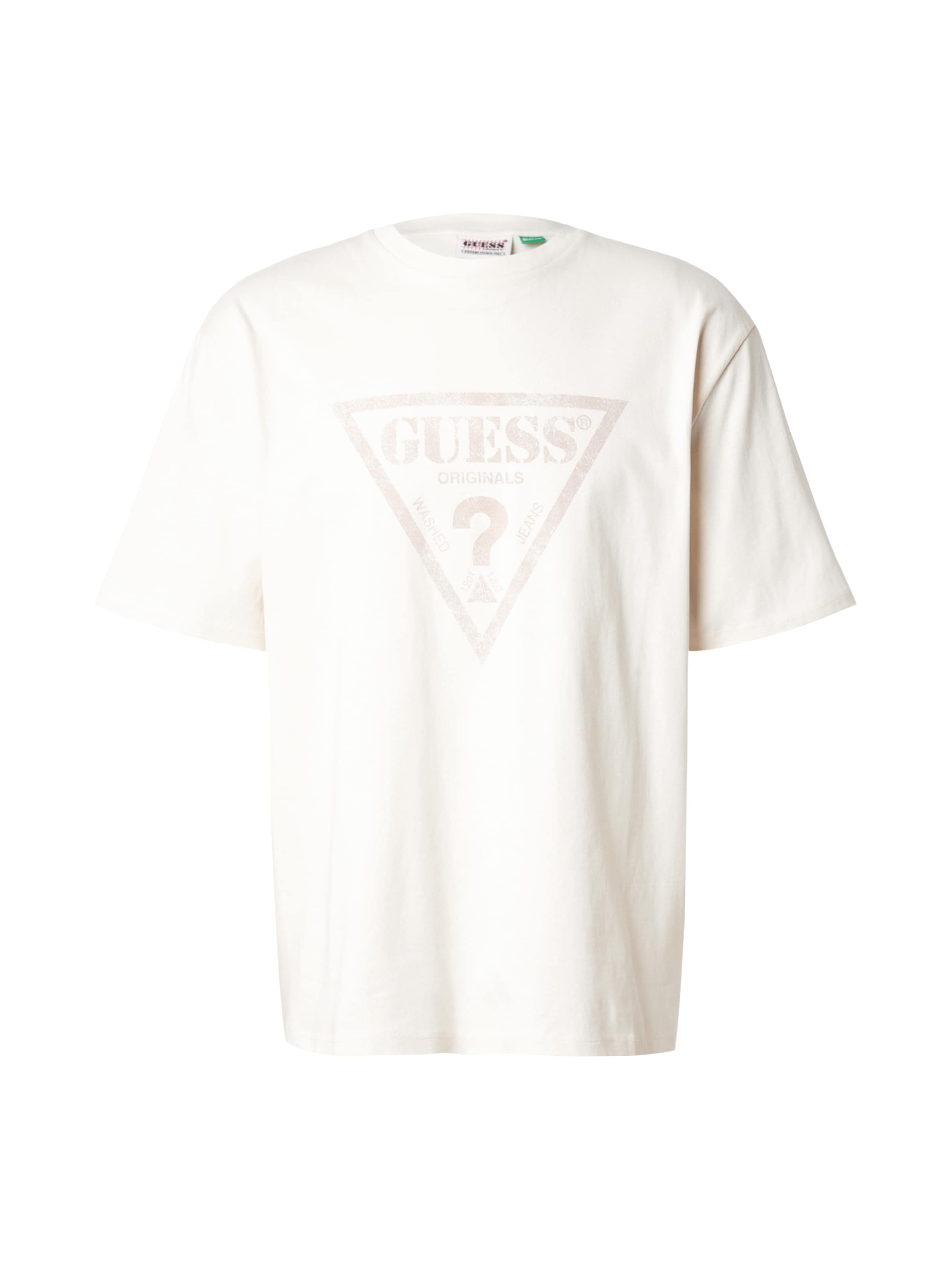 Maglietta di GUESS Originals in beige: frontale