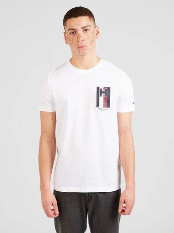 Tricou de la TOMMY HILFIGER pe alb: față