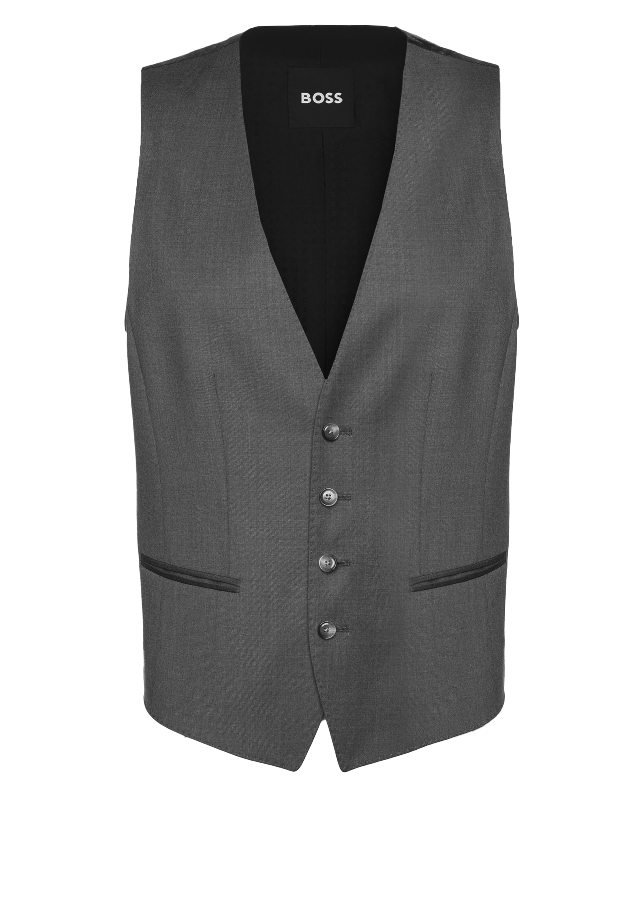 BOSS Suit Vest in Grey: front