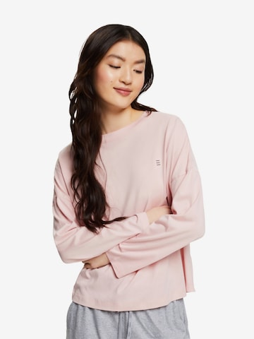 ESPRIT Pajama Shirt in Pink: front