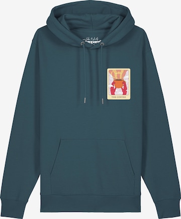 Felpa 'Tarot The Coffee' di Watapparel in blu: frontale