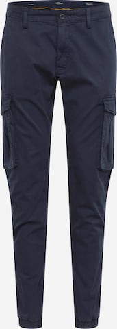 s.Oliver Tapered Cargobroek in Blauw: voorkant