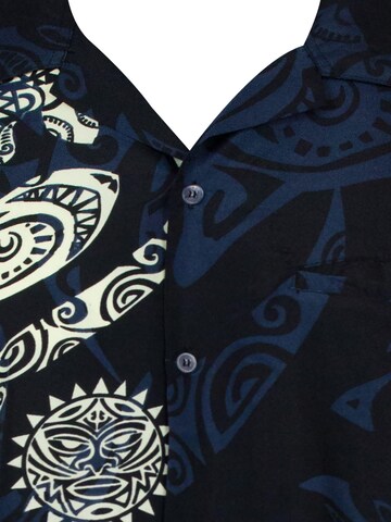 King Kameha Shirt 'Maori Wedding' in Schwarz