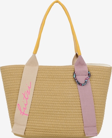 Cabas 'Happy Summer' Fritzi aus Preußen en beige : devant