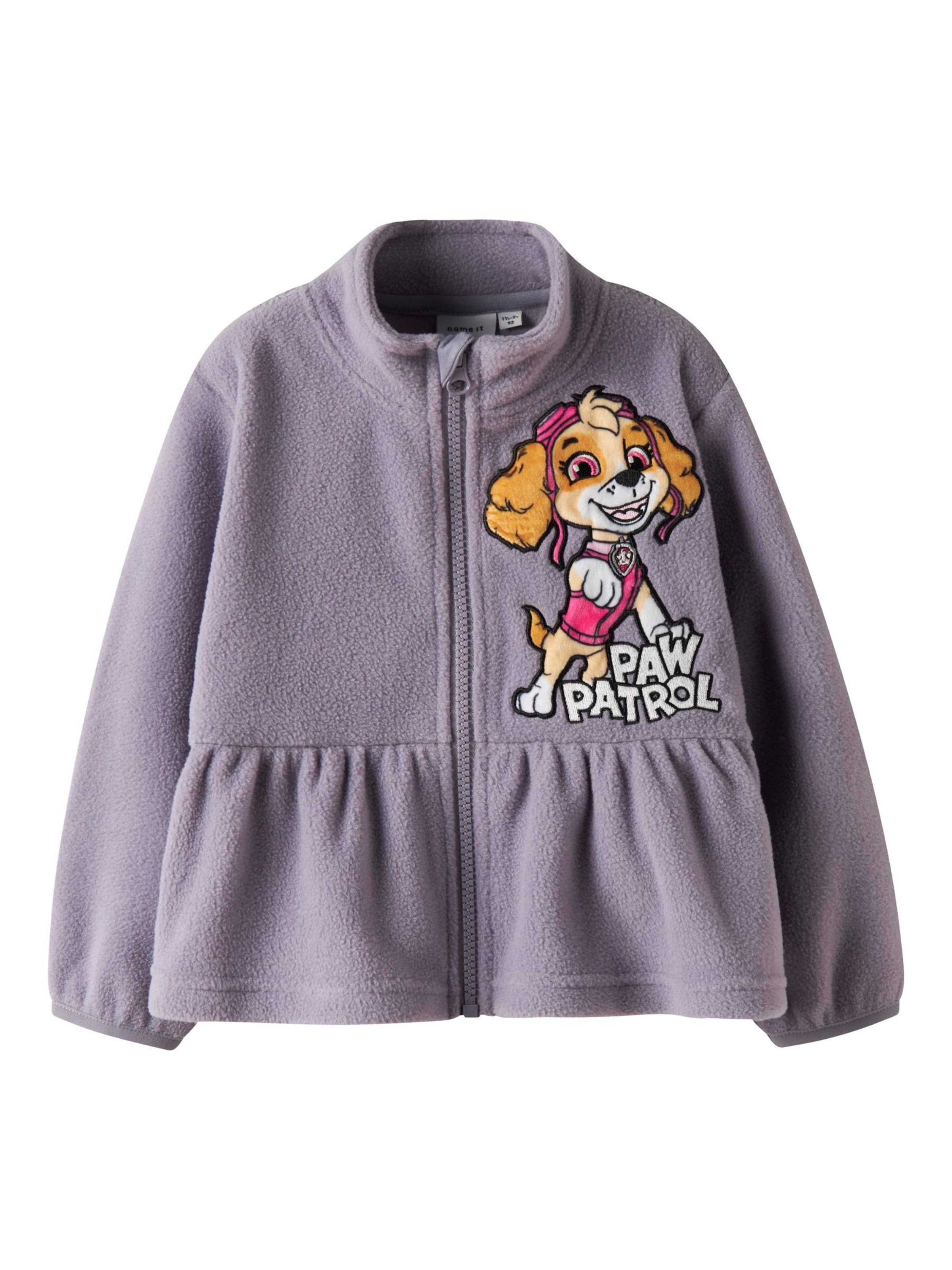 Veste en polaire 'Paw Patrol' NAME IT en violet : devant