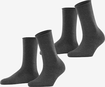 ESPRIT Socken 'Basic Pure 2-Pack' in Grau: Vorderseite