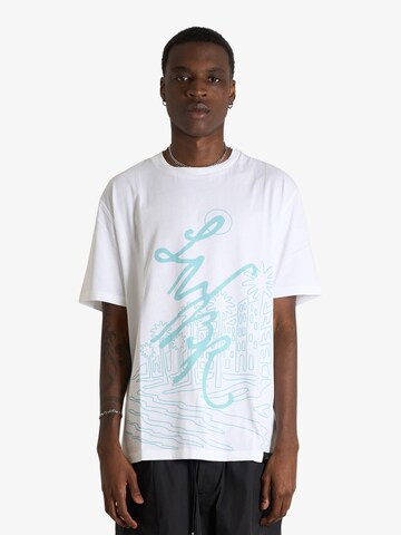 T-Shirt LOW BRAND en blanc : devant