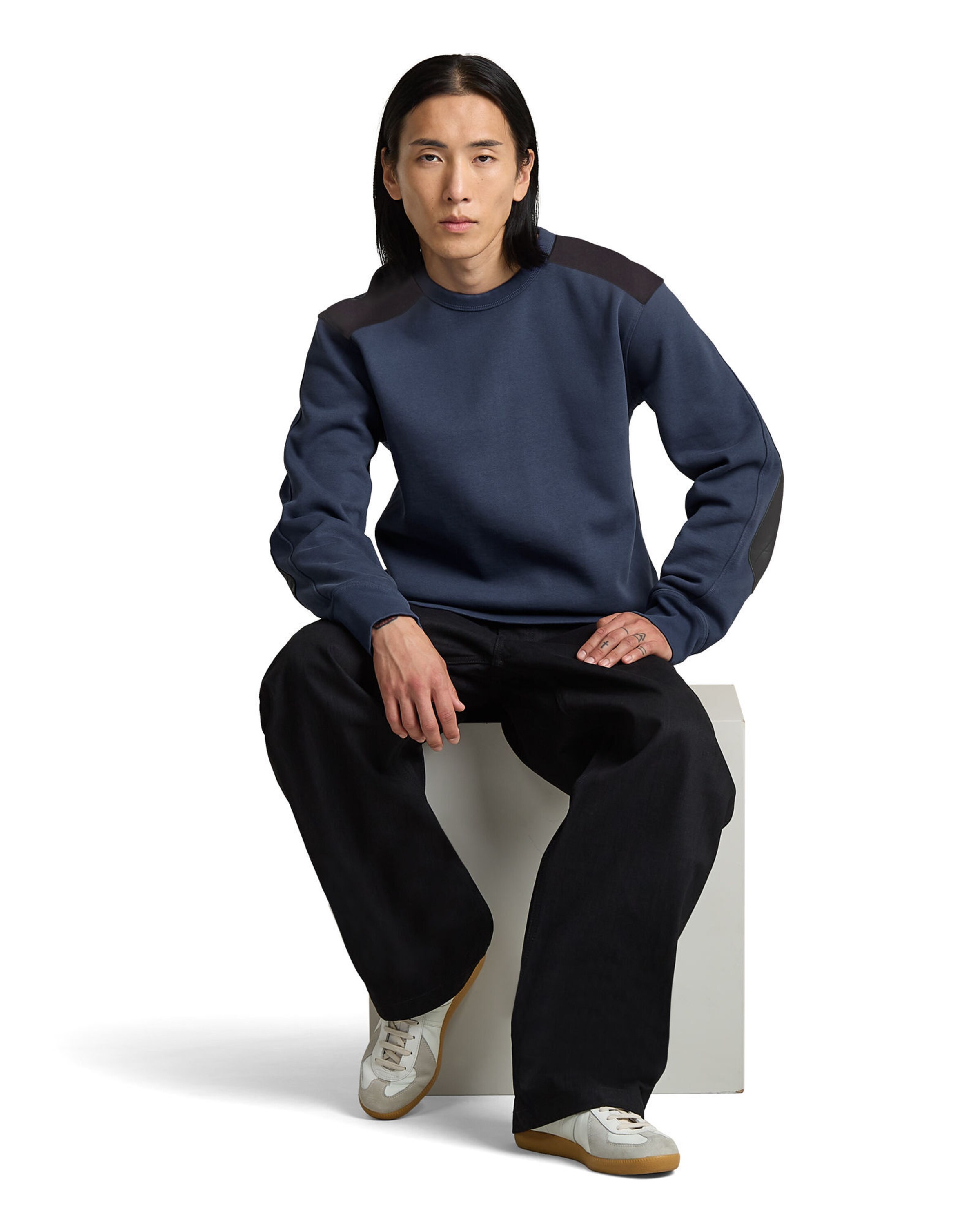 G-STAR Sweatshirt 'MN Premium' in Blue
