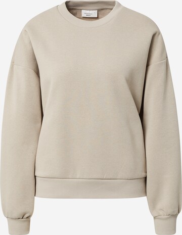 Gina Tricot Sweatshirt in Beige: front