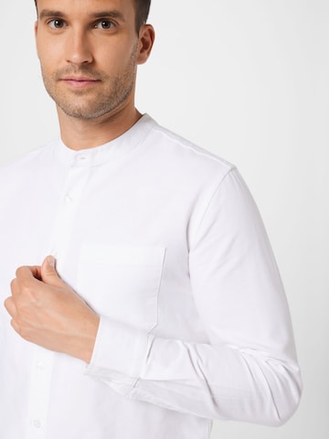 ABOUT YOU Regular fit Button Up Shirt 'Liam' in White