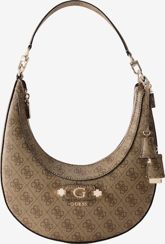 GUESS Torba za čez ramo 'LINDSEY' | rjava barva: sprednja stran