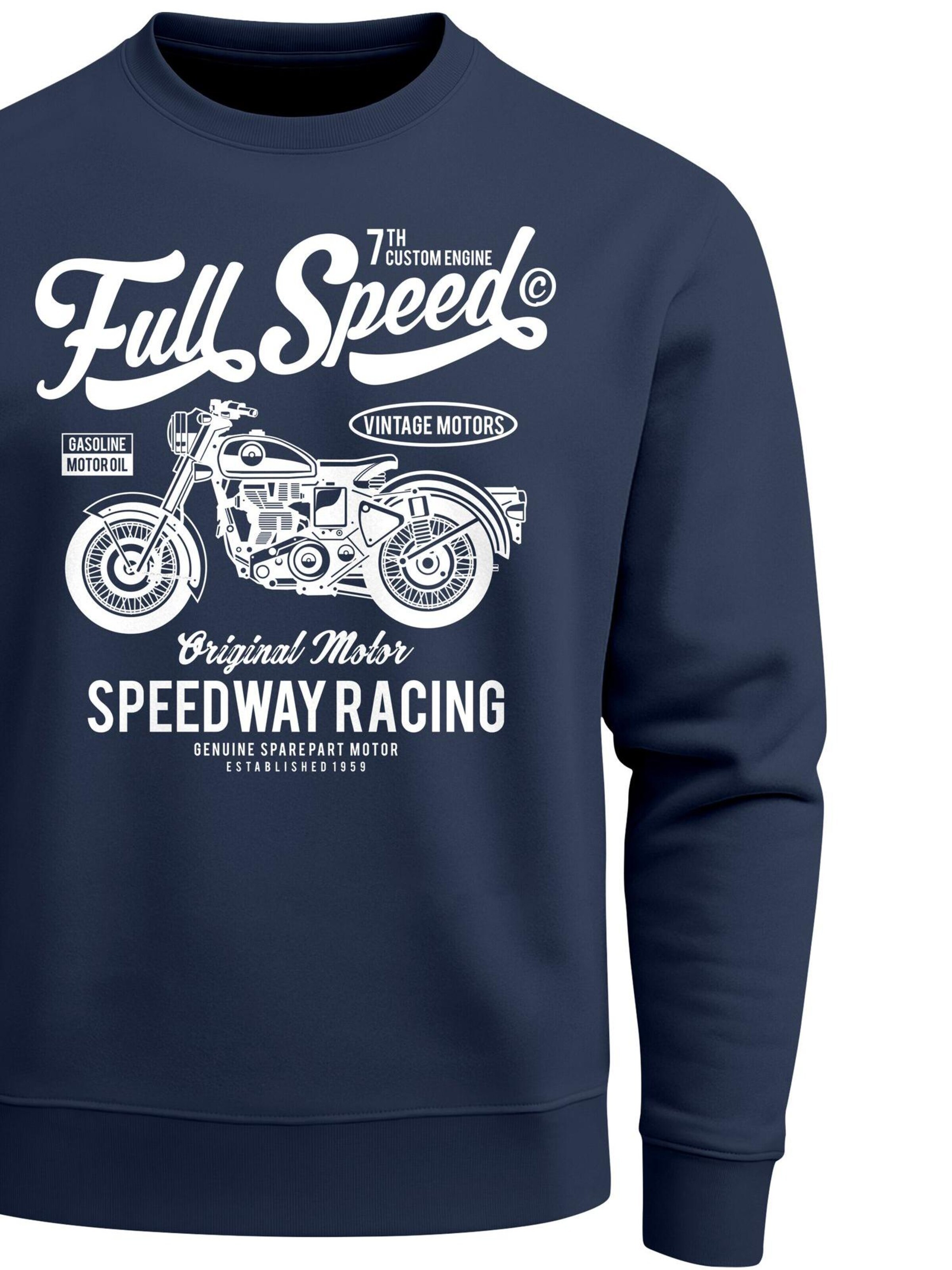 Neverless Sweatshirt 'Full Speed' in Blue