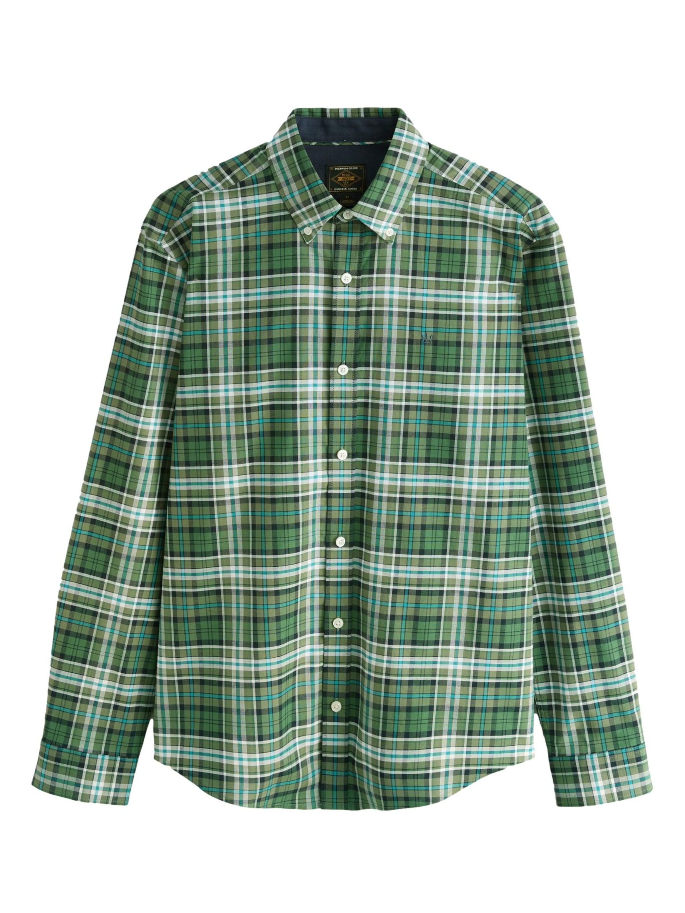 Next Regular fit Πουκάμισο σε πράσινο: μπροστά