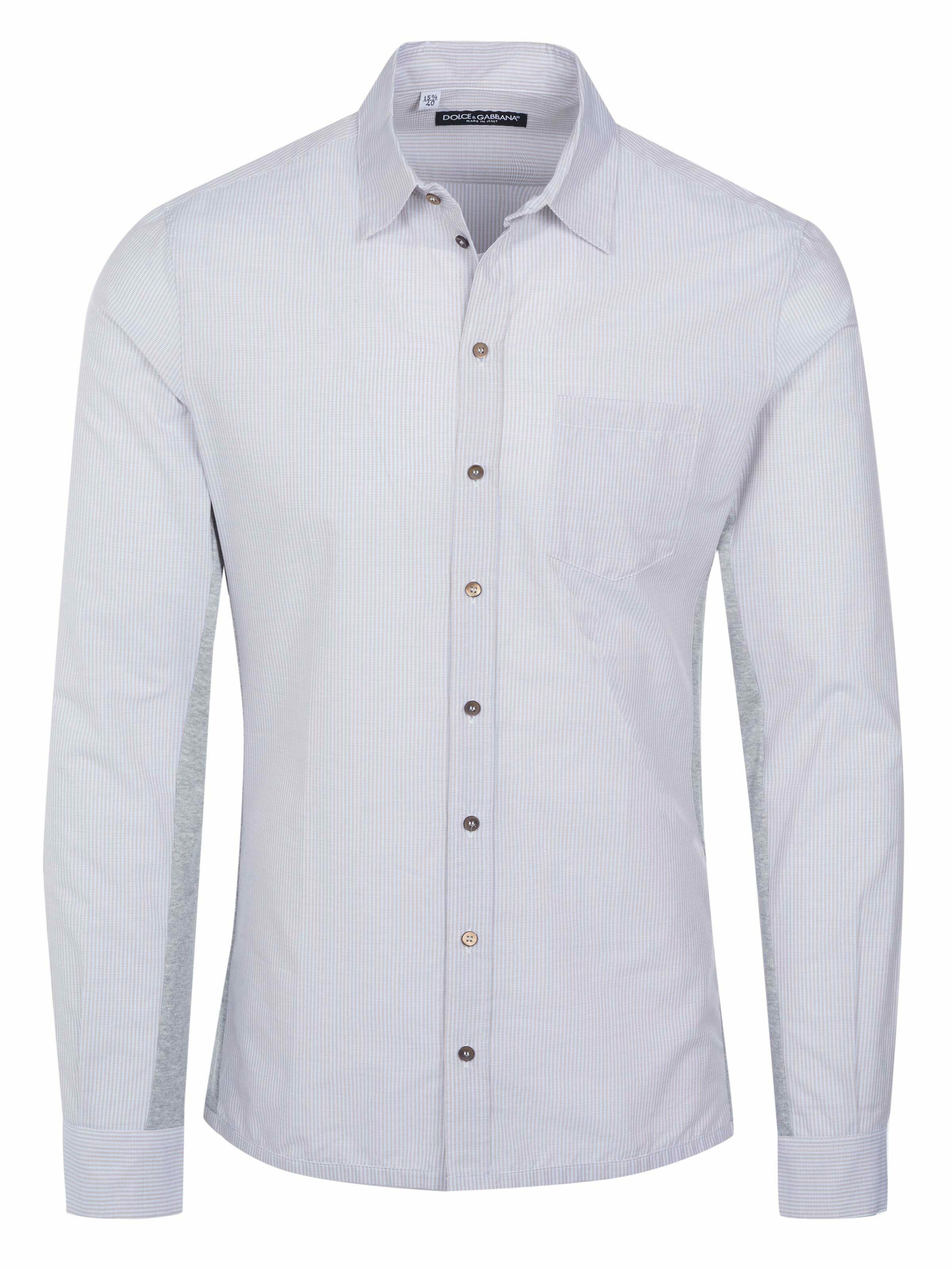 DOLCE & GABBANA Slim Fit Hemd in Weiß: Vorderseite