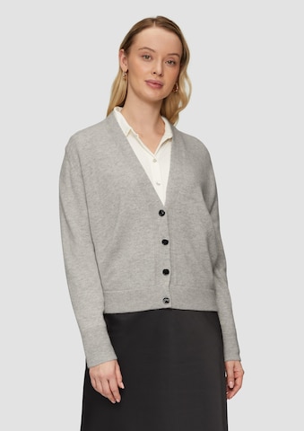 s.Oliver BLACK LABEL Strickjacke in Grau: Vorderseite