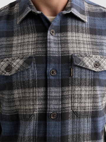 PME Legend - Ajuste regular Camisa 'Overshirt with check pattern and chest pockets' en lila