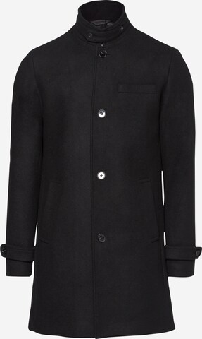 Manteau mi-saison 'Melton' JACK & JONES en noir : devant