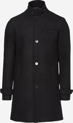 JACK & JONES Between-Seasons Coat 'Melton' in Black: front