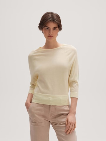 OPUS - Pullover 'Potura' em amarelo: frente