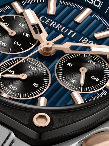 CERRUTI 1881 Analoog horloge 'Chronograph Cavedago' in Blauw