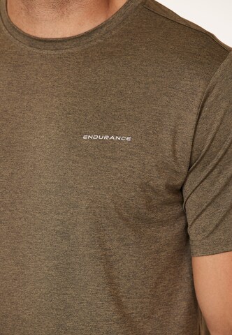 ENDURANCE Regular Fit Toiminnallinen paita 'Mell' värissä ruskea