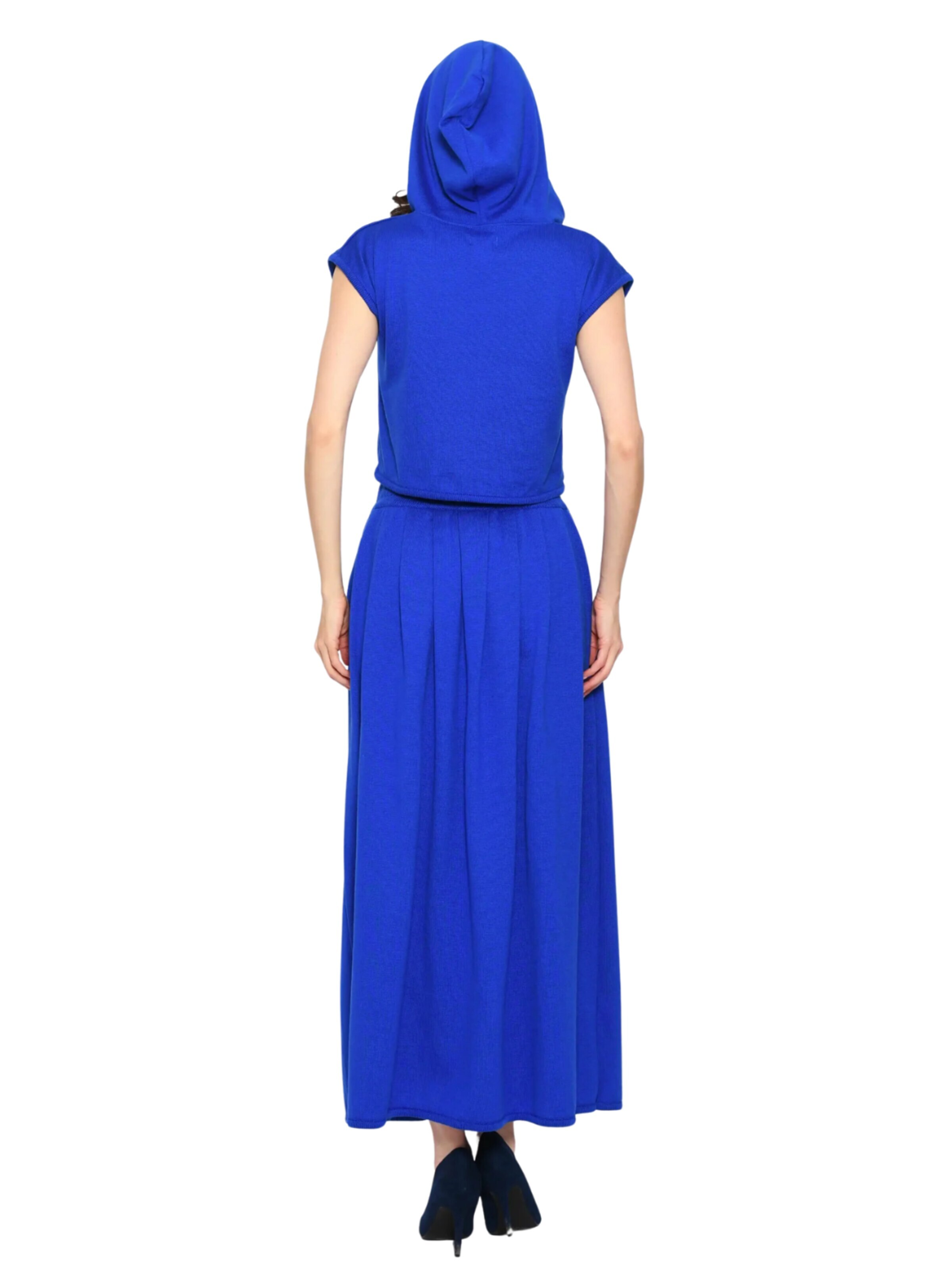 Süel knitwear Knitted top 'Hanna Hoodie' in Blue
