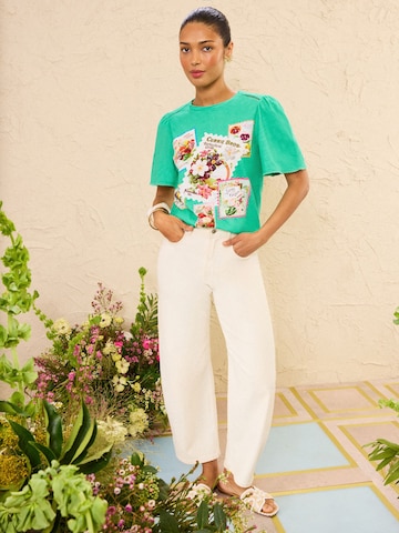 love & roses T-Shirt in Grün