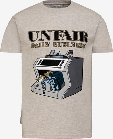 Unfair Athletics Performance Shirt 'Dollar Bill' in Grey: front