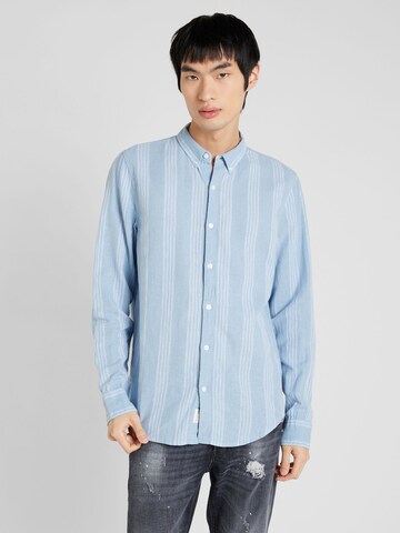 Coupe regular Chemise HOLLISTER en bleu : devant