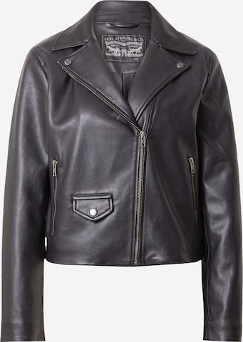 LEVI'S ® Between-season jacket 'Lelou Shrunken Moto' in Black: front