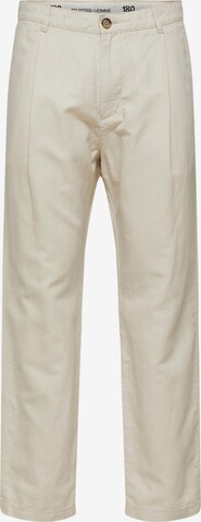 Regular Pantalon à pince 'Jones' SELECTED HOMME en beige : devant