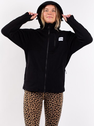 Veste en polaire fonctionnelle Eivy en noir : devant