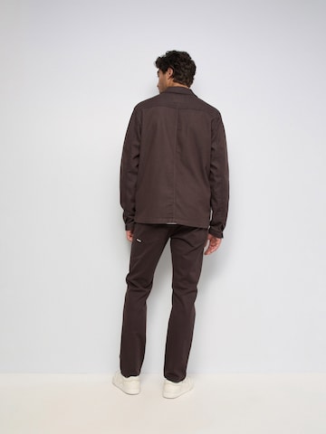 Salsa Jeans Regular fit Traditional Button Up Shirt in Brown