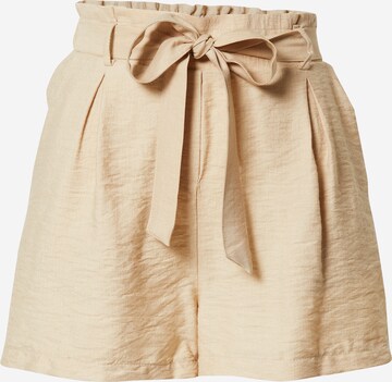 SISTERS POINT Pleat-front trousers 'Mena' in Beige: front